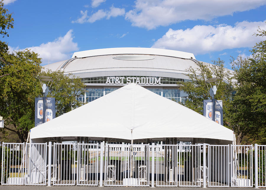 Dallas Cowboys Stadium Tent and Clouds Photograph by Rospotte Photography -  Pixels