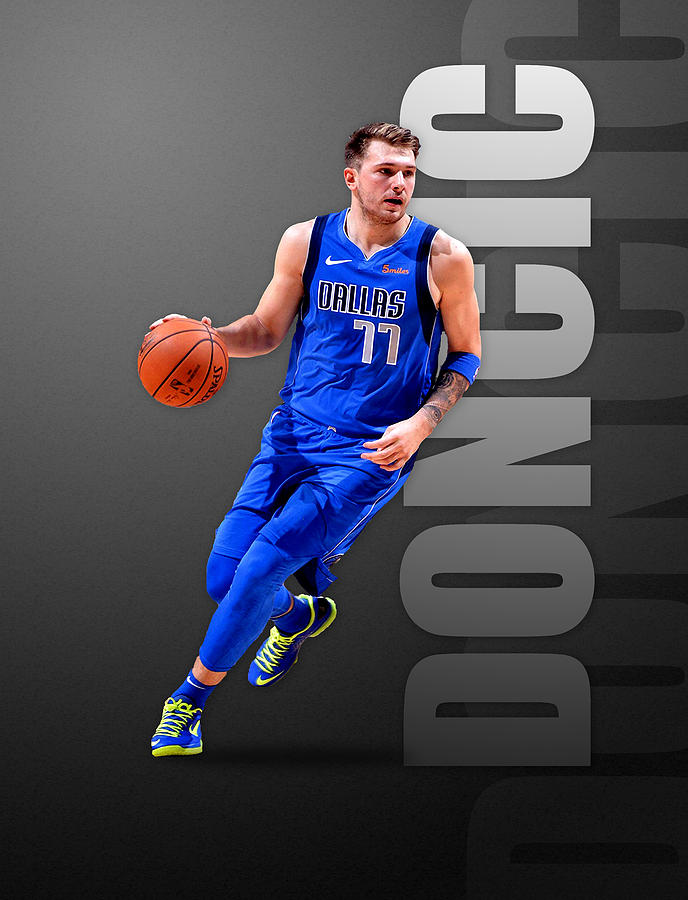 Dallas Mavericks Luca Doncic Nba Player Digital Art by Afrio Adistira ...