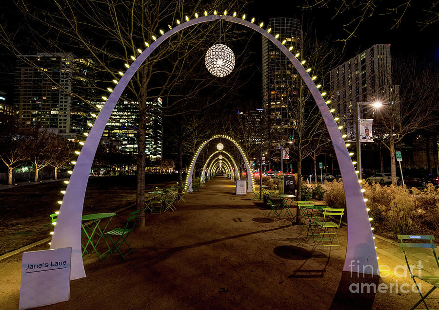 Dallas Night Arches Photograph by Jennifer White - Pixels