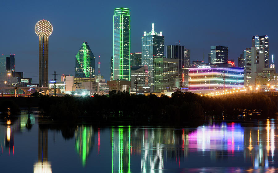 Dallas Night Skyline 112820 Photograph by Rospotte Photography | Fine ...