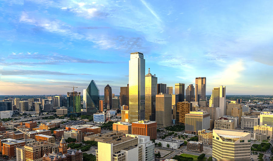 Dallas skyline at twilight 2019 Photograph by 4kodiak