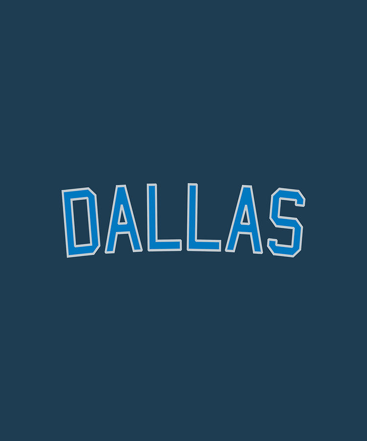 Dallas Sports College Font Digital Art by Kha Dieu Vuong - Pixels