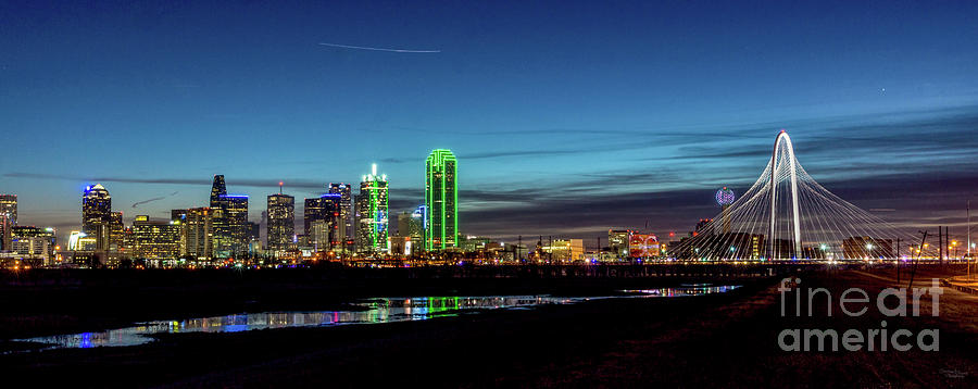 Dallas Texas Skyline Twilight Morning Photograph by Jennifer White