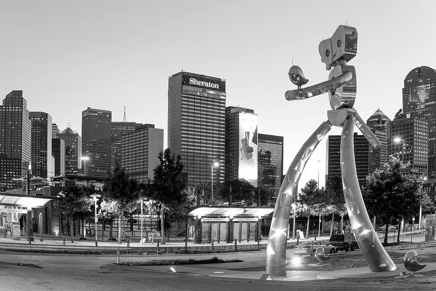 Dallas Traveling Man Monochrome 111419 by Rospotte Photography Dallas Traveling Man Monochrome 111419 by Rospotte Photography