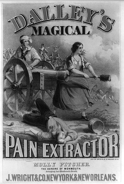 Magical Photograph - Dalleys magical pain extractor Molly Pitcher The heroine of Monmouth Avenging her husbands death by Paul Fearn