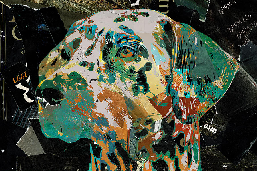 Dalmatian Colorful Paper Collage Digital Art by Western Exposure - Fine ...