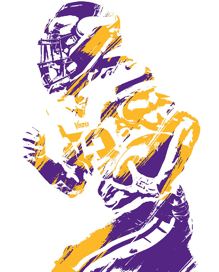 Dalvin Cook MINNESOTA VIKINGS PIXEL ART 1 Art Print by Joe Hamilton - Fine  Art America