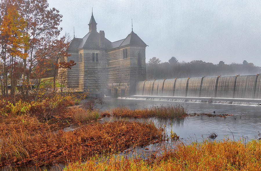 Dam and Gatehouse Framingham  Photograph by Juergen Roth