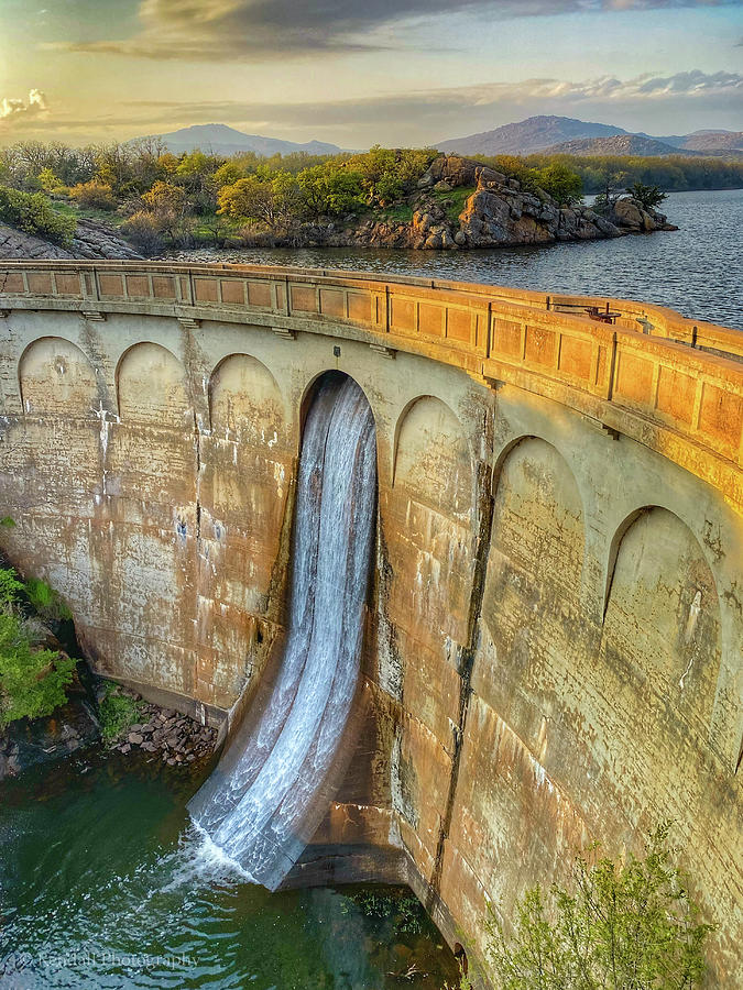 Dam at Sunset Photograph by Pam Rendall