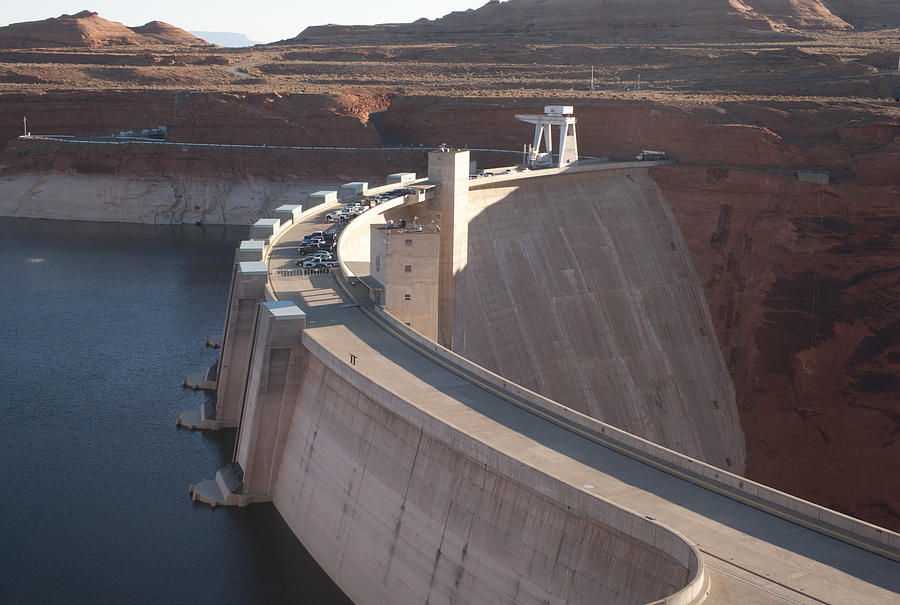 Dam on Lake Powell Photograph by Fotosearch