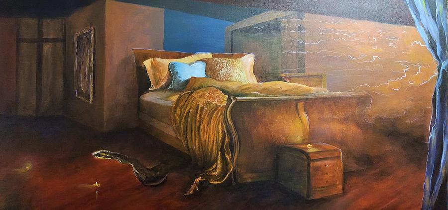Dambhalahs bedroom Painting by John Edwe