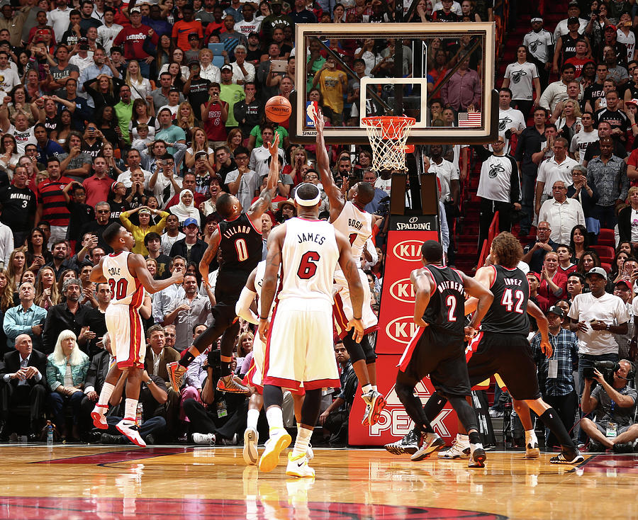 Damian Lillard and Chris Bosh Photograph by Nathaniel S. Butler Damian Lillard and Chris Bosh Photograph by Nathaniel S. Butler