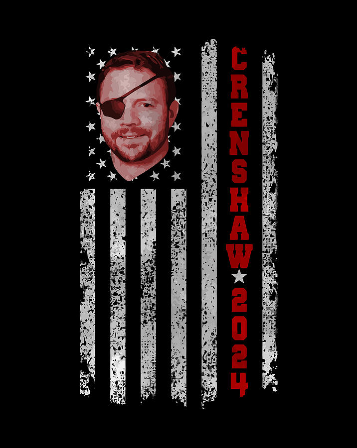 Dan Crenshaw 2024 Republican President Usa Flag American Gif Digital