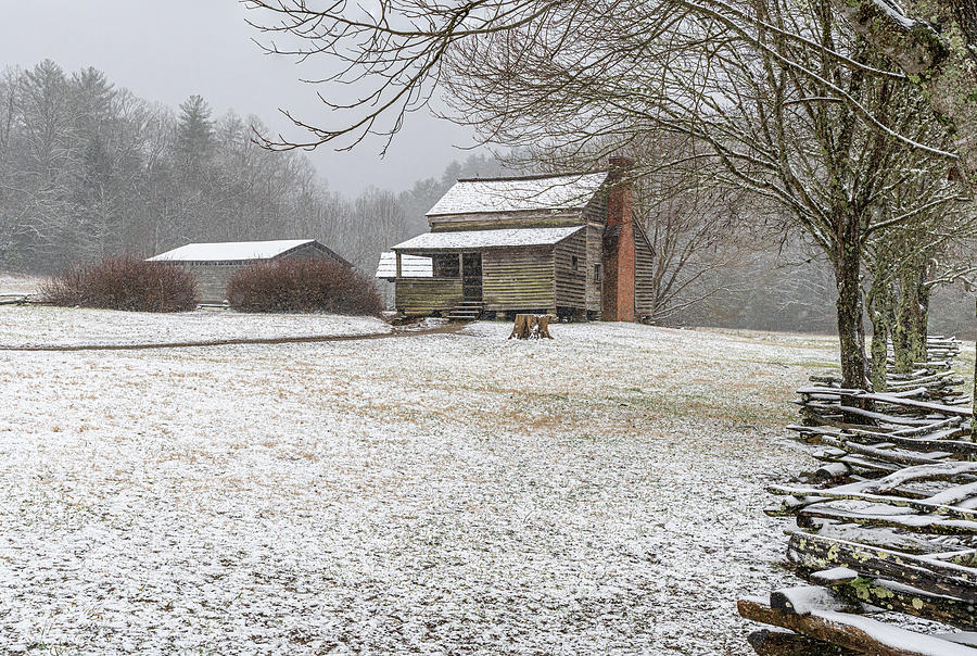 Dan Lawson Place in Winter Photograph by Douglas Wielfaert