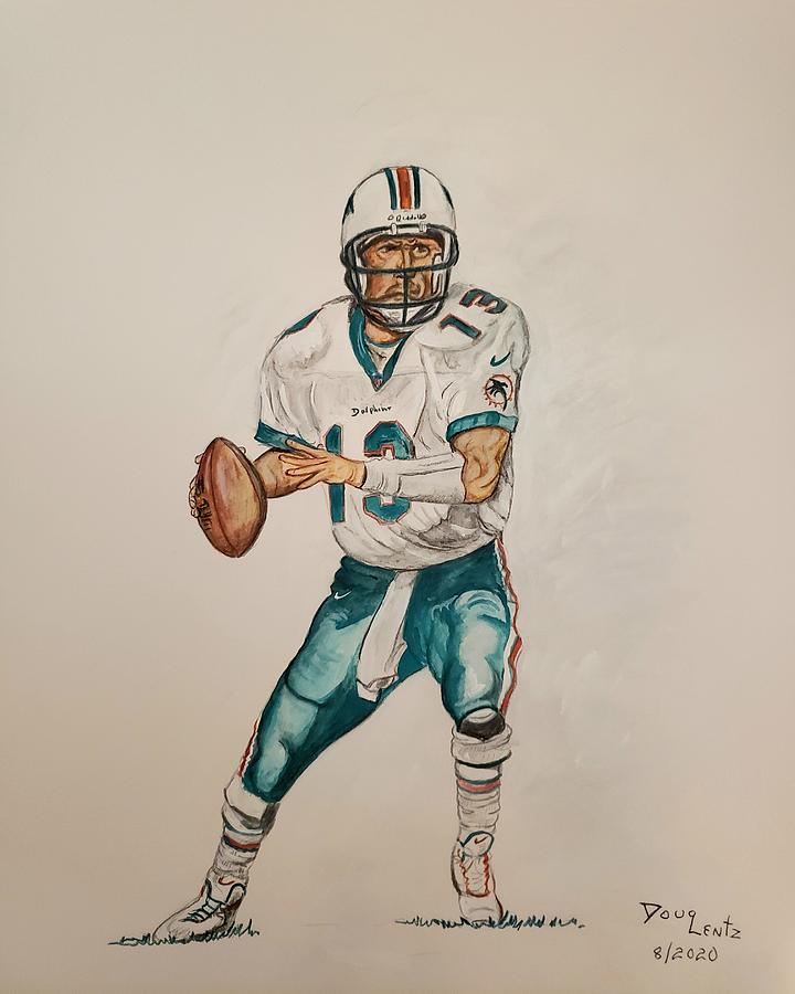 Miami Dolphins Dan Marino Painting