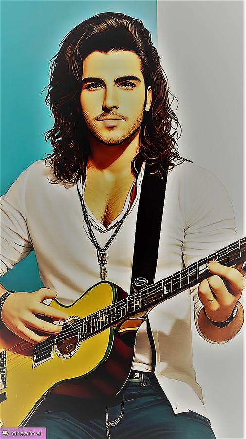 Dan Vasc Rock Singer From Brazil Digital Art By Denise F Fulmer - Fine 