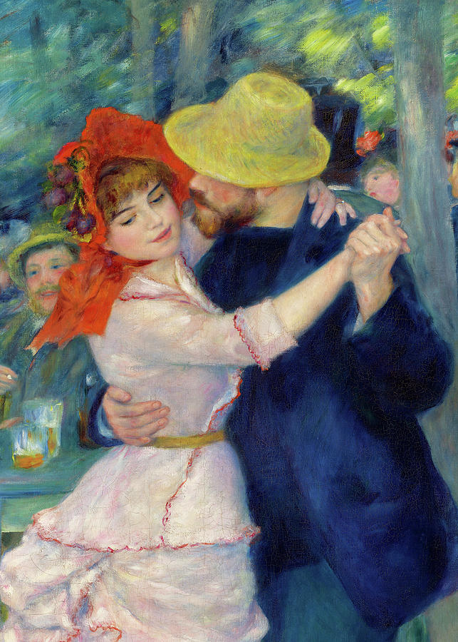 Pierre Auguste Renoir Painting - Dance at Bougival, 1883, Detail by Pierre-Auguste Renoir