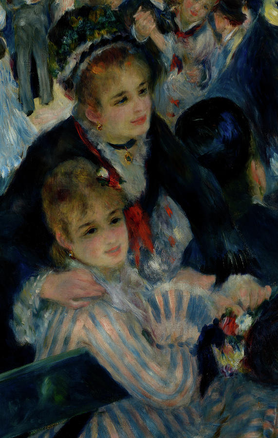 Pierre Auguste Renoir Painting - Dance at Le Moulin de la Galette, Detail No.6 by Pierre-Auguste Renoir