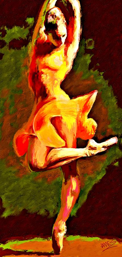 Dance Ballerina Painting by James Shepherd