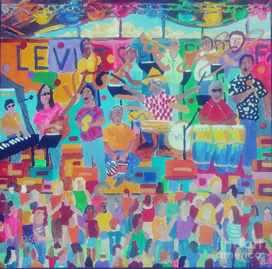 Dance Band Painting by Rodger Ellingson