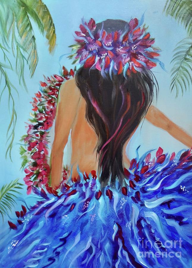 Dance Hula Dance Painting by Jenny Lee