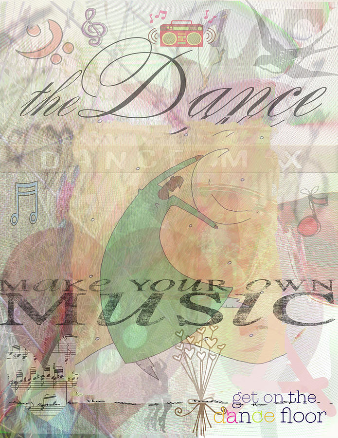 Dance Music - Live - Love Mixed Media by Marie Jamieson