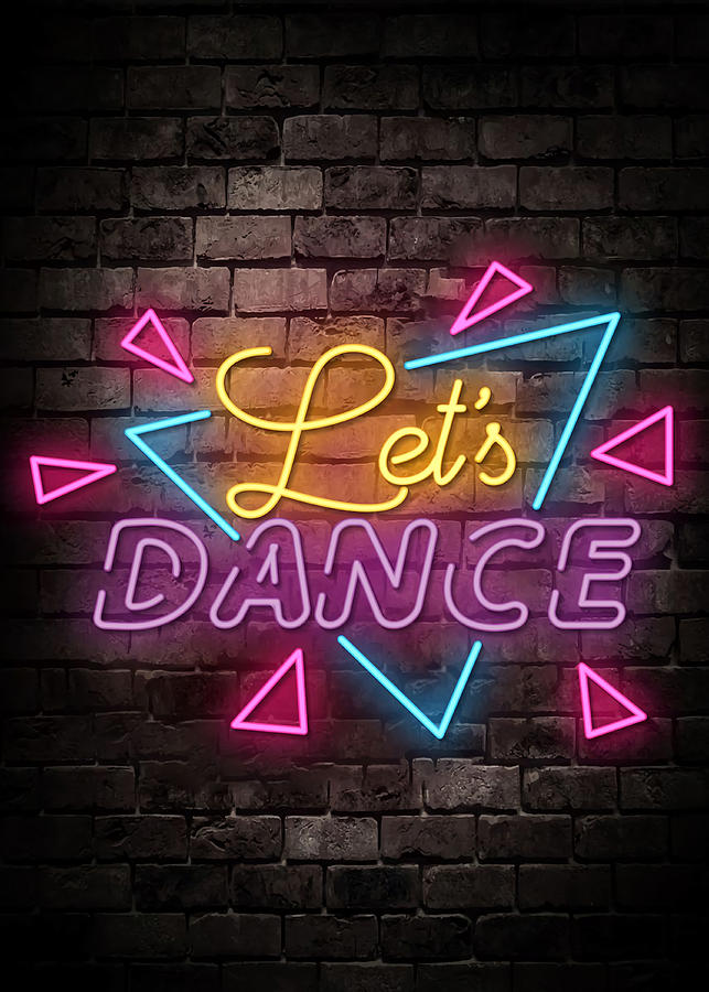 Dance Neon Poster Painting by Sophia Roxanne - Fine Art America