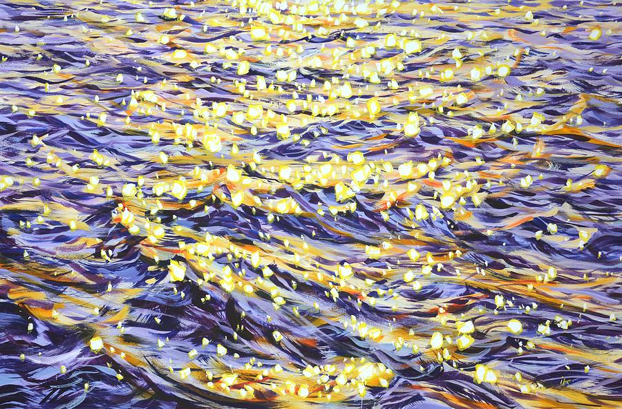 Dance of glare on the water 2. Painting by Iryna Kastsova