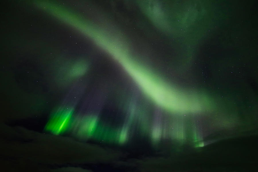 Dance of Northern Lights  Photograph by Judy Cuddehe
