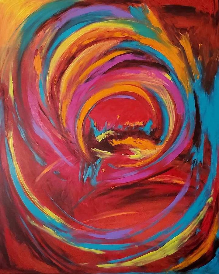 Dance of the Chakras Painting by Regina Adraoui - Fine Art America