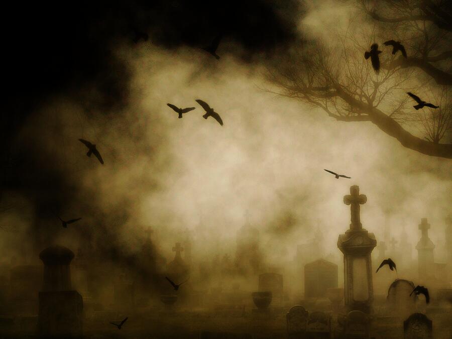 Dance Of The Halloween Crows Photograph by Gothicrow Images - Fine Art ...