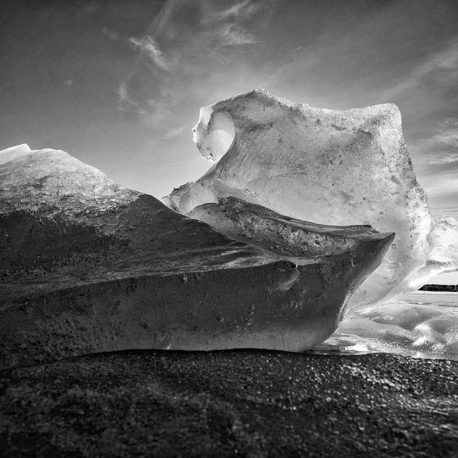 Dance of the ice bw Photograph by Jouko Lehto