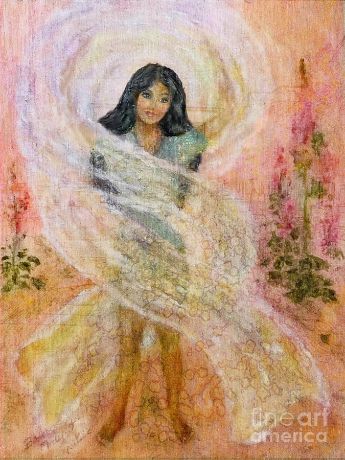Dance of the Veils through the veil Painting by Bonnie Marie