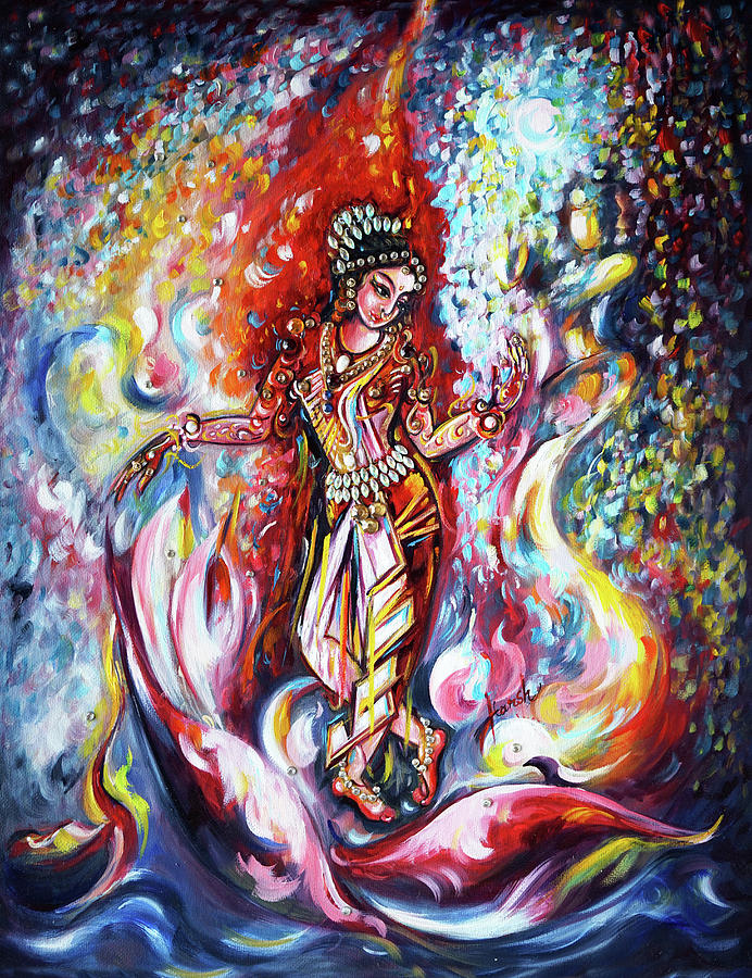 Dance - Shringar  Painting by Harsh Malik