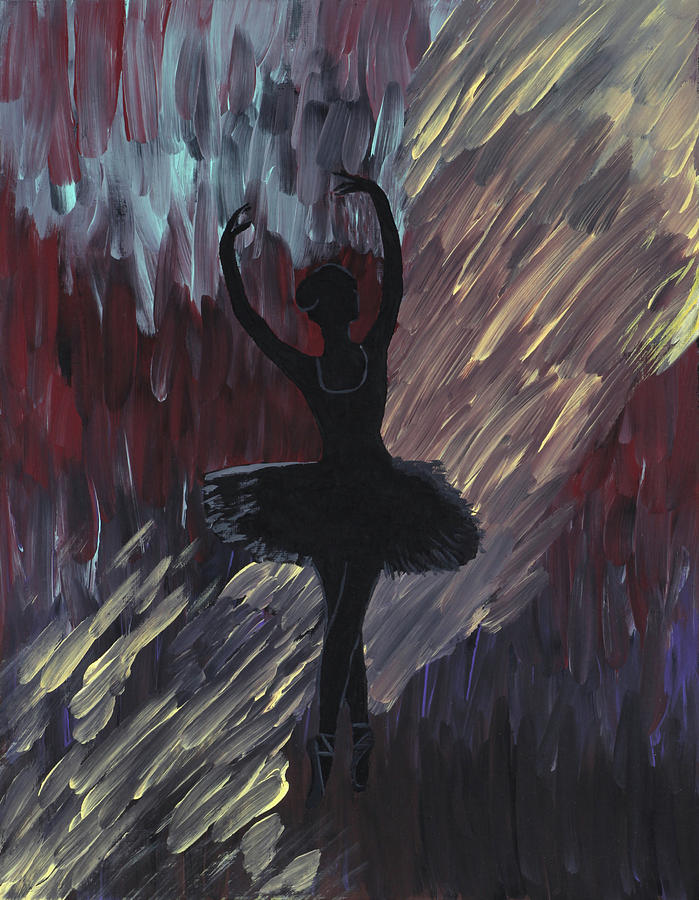 Dance silhouette Painting by Vanessa Van Rensburg - Fine Art America