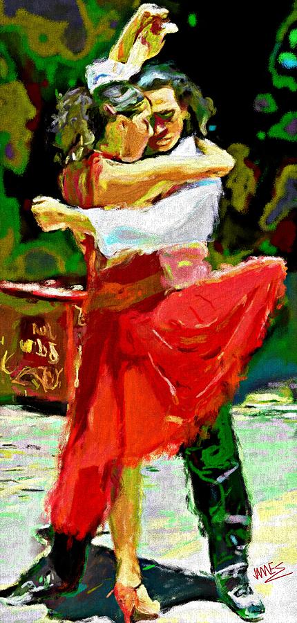 Dance Tango Painting by James Shepherd