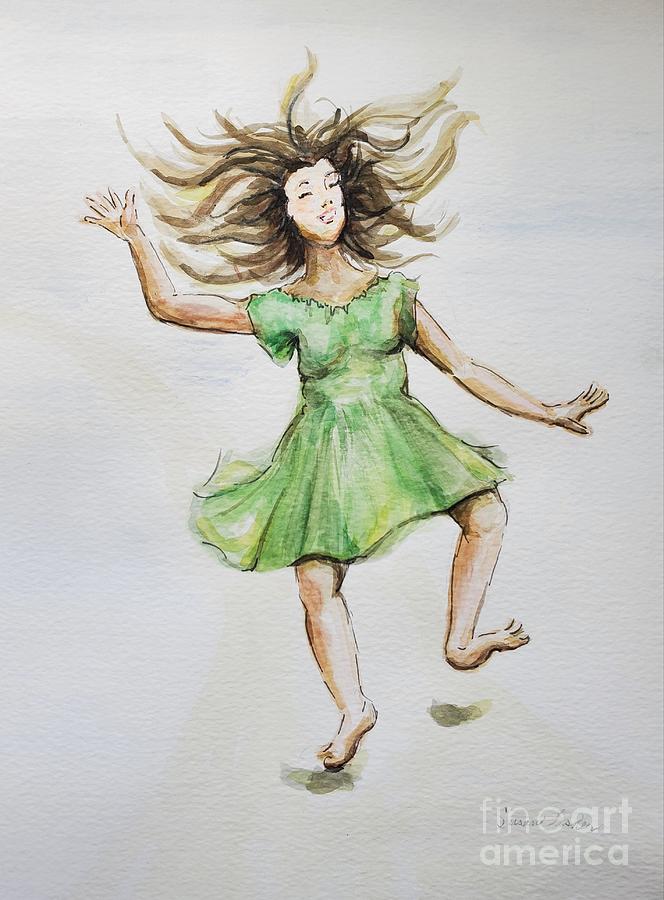 Dance while you walk- no words Painting by Susan Fisher