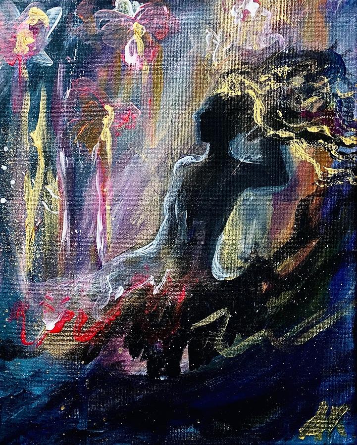 Flower Mixed Media - Dancing In The Beauty by Anastasia Soulart