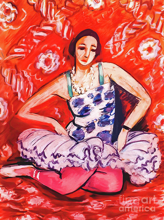 Dancer By Henri Matisse 1925 Painting