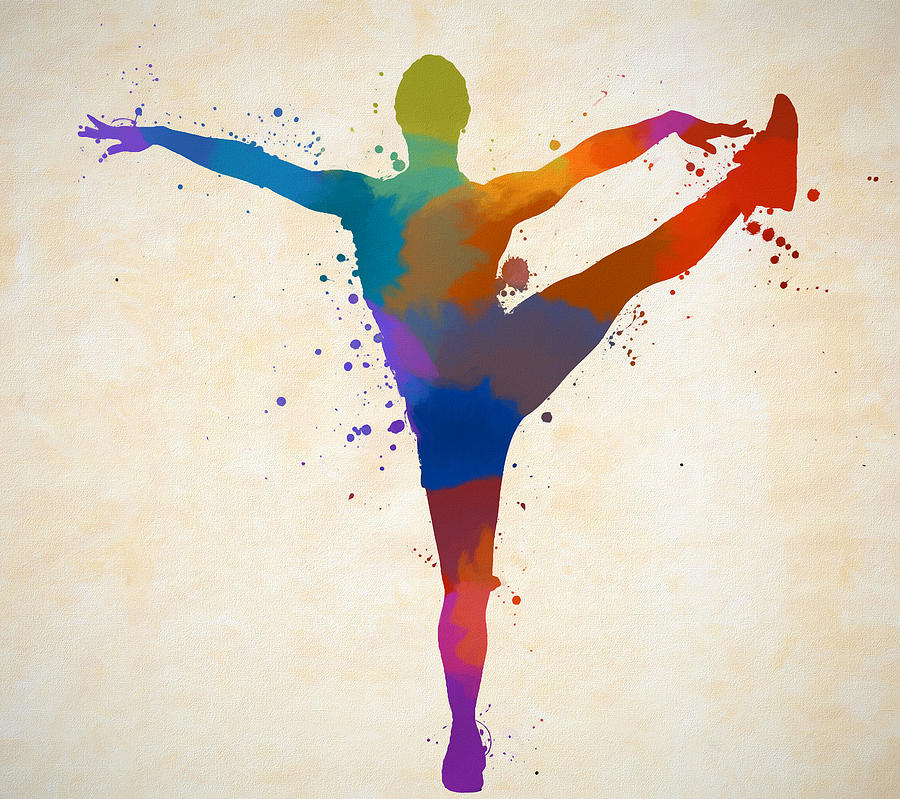 Dancer Color Splash Painting by Dan Sproul