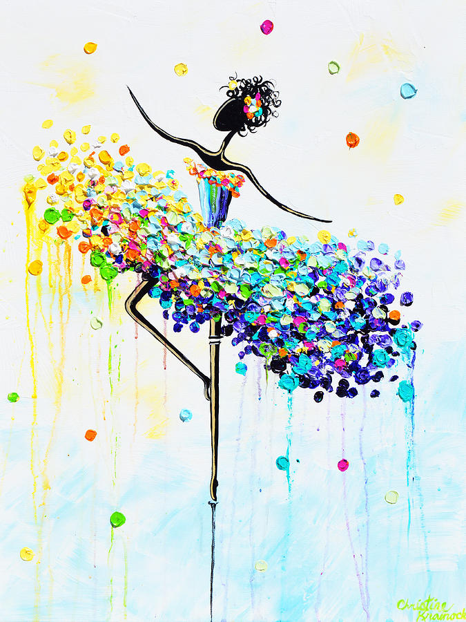 Dancer en Pointe Painting by Christine Bell