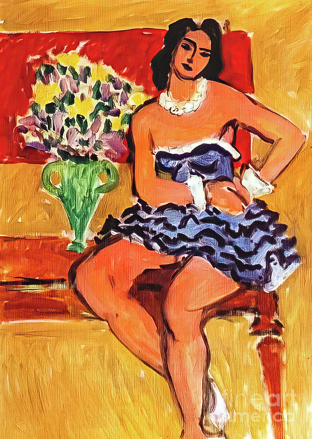 Dancer in Blue Tutu by Henri Matisse 1942 Painting by Henri Matisse