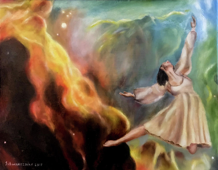 Dancer In Nebula 1 Painting By Joseph Schwartzman Fine Art America