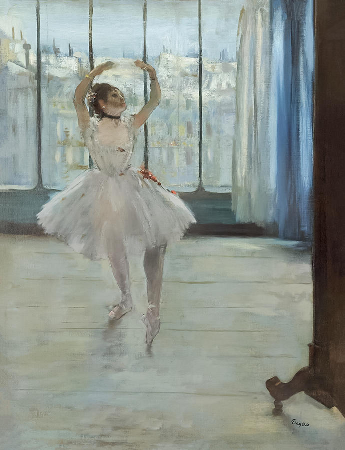 Dancer Posing For A Photographer By Edgar Degas Painting