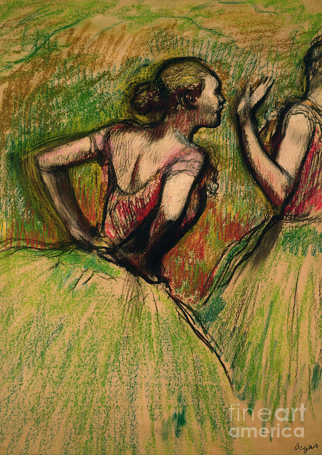 Dancers, 1895 Pastel by Edgar Degas