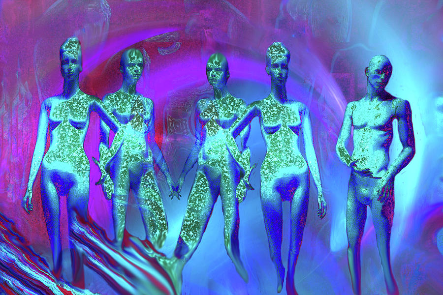 Dancers 2 Digital Art by Lisa Yount