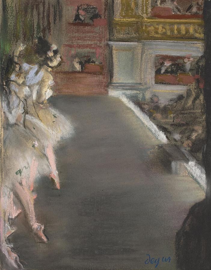 Dancers At The Old Opera House c Drawing by Edgar Degas French - Fine ...