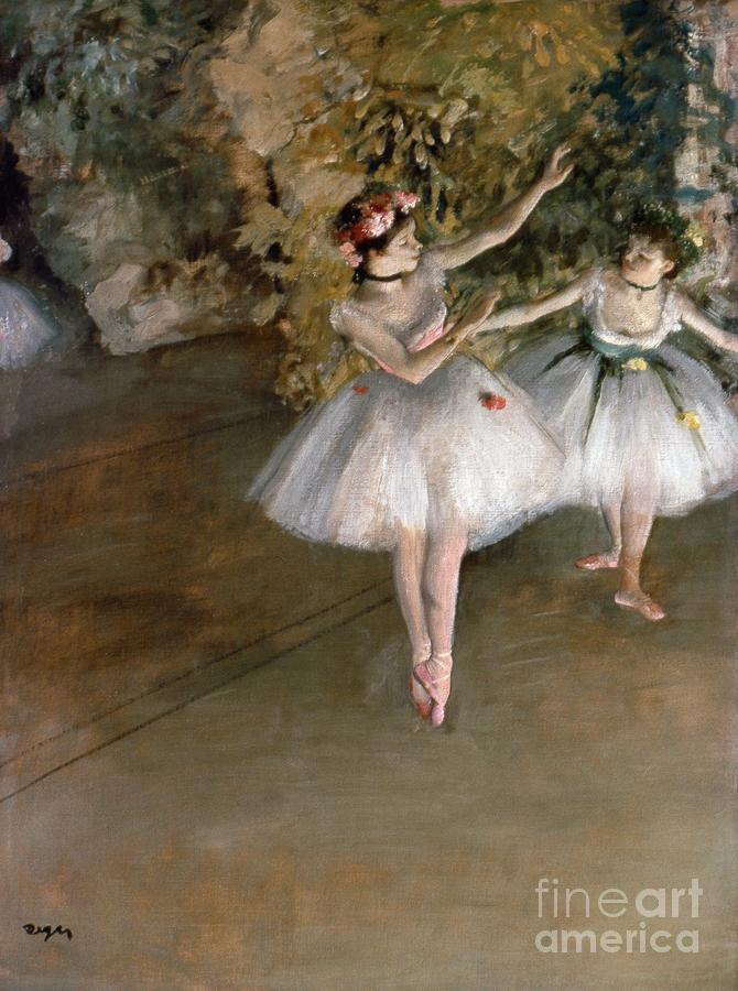 DANCERS, c1877 Painting by Edgar Degas