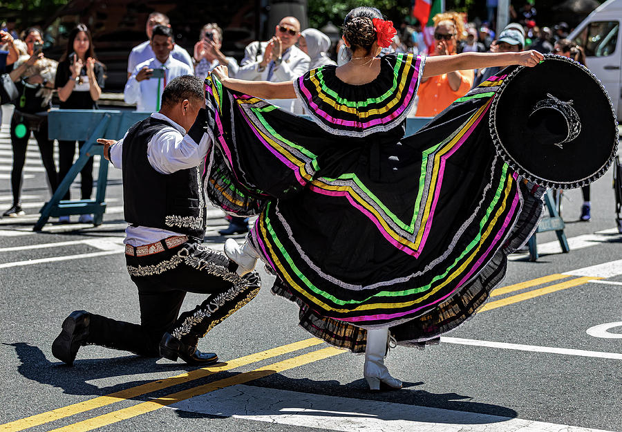 Dancers Cinco de Mayo Parade NYC 2023 Photograph by Robert Ullmann