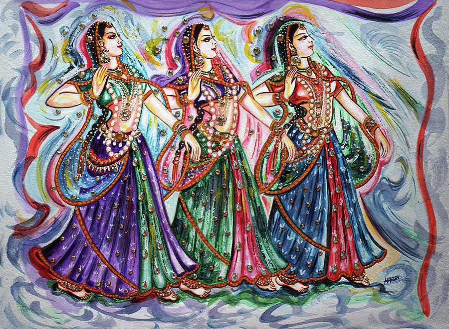 Dancers Painting by Harsh Malik